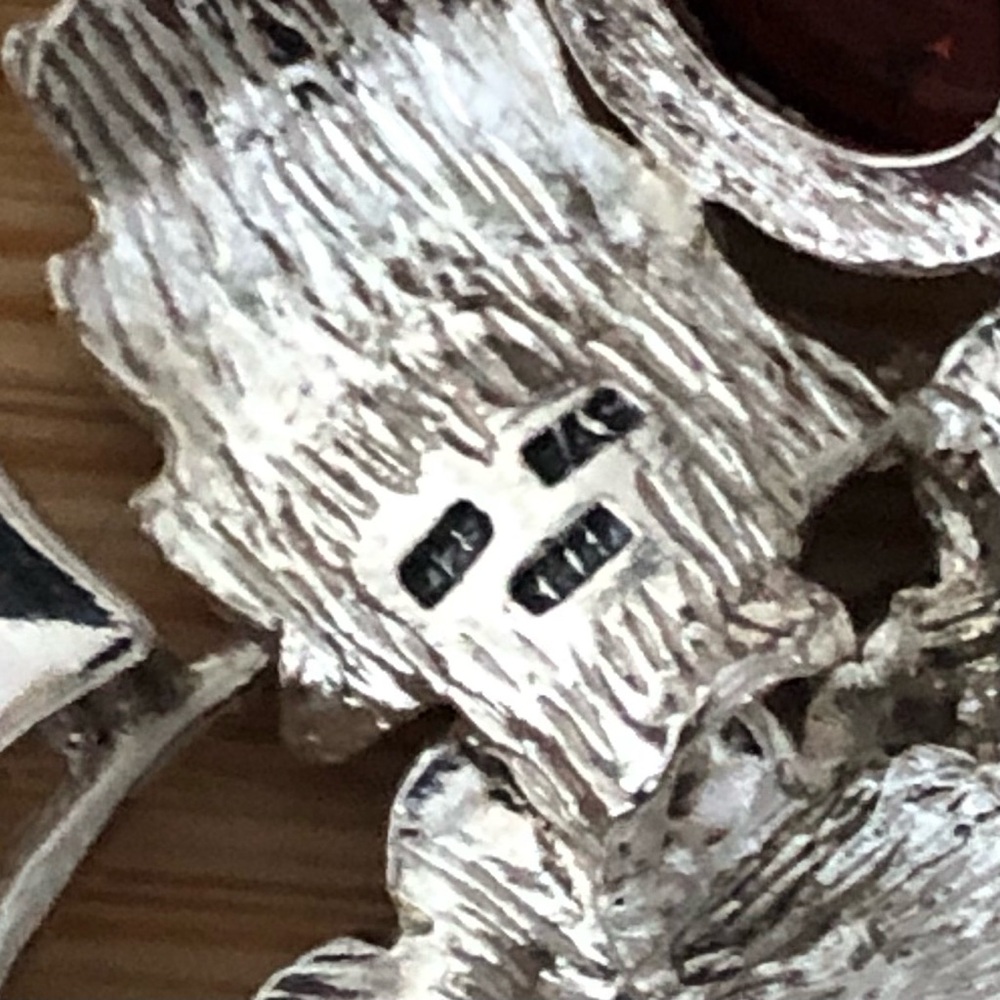 $54  Designer Estate Pendant & Chain  Sterling Silver  Marked 925 & FAD 925 THAI - Picture 3 of 10